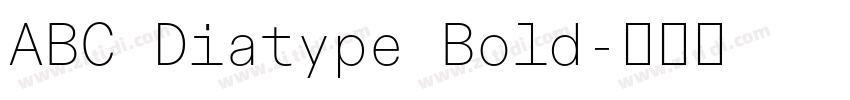 ABC Diatype Bold字体转换